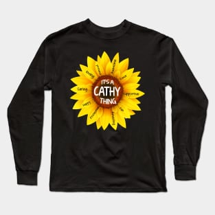 It's A Cathy Thing Sunflower Long Sleeve T-Shirt